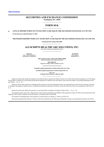 Thumbnail Veradigm 10-K Annual Report 