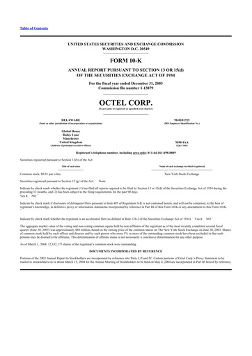 Thumbnail Innospec 10-K Annual Report 