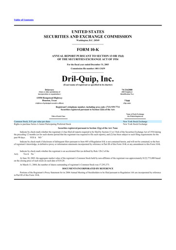 Thumbnail Innovex International 10-K Annual Report 