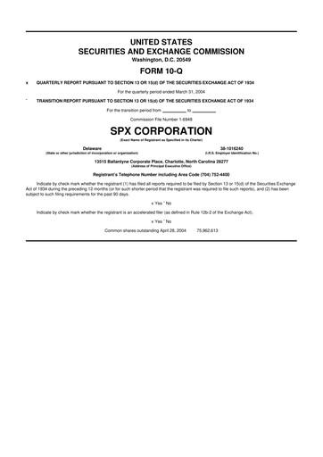 Thumbnail SPX Technologies 10-Q Quarterly Report FY 