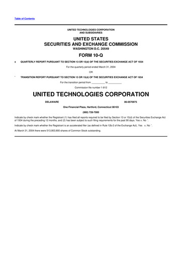 Vorschaubild RTX 10-Q Quartalsbericht  