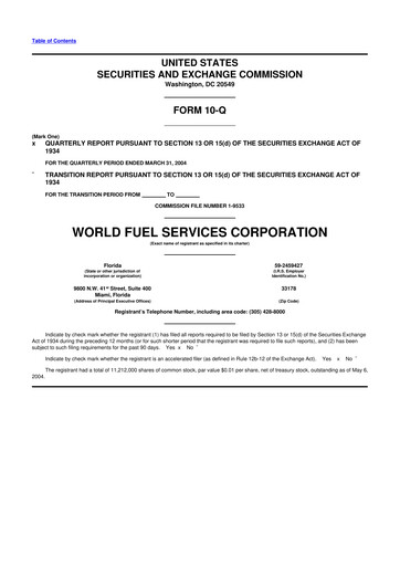 Thumbnail World Kinect 10-Q Quarterly Report FY 