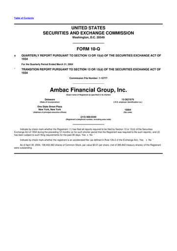 Vorschaubild Octave Specialty Group 10-Q Quartalsbericht  