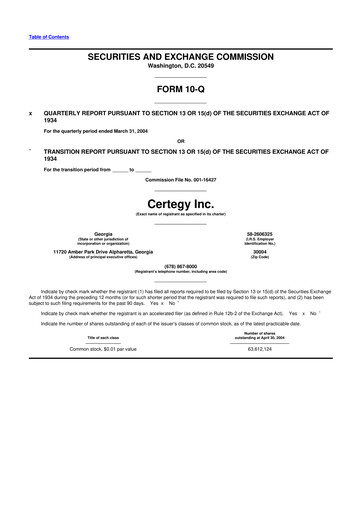 Thumbnail Fidelity National Information Services 10-Q Quarterly Report FY 