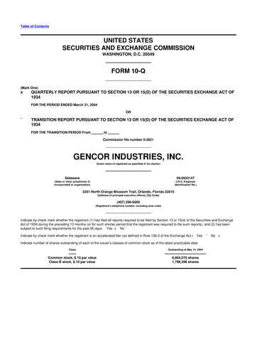 Thumbnail Gencor Industries
 10-Q Quarterly Report FY 