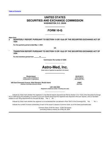Thumbnail AstroNova, Inc. 10-Q Quarterly Report FY 
