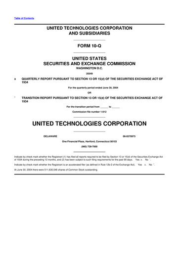 Vorschaubild RTX 10-Q Quartalsbericht  