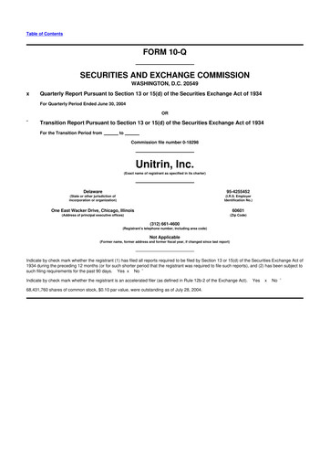 Thumbnail Kemper 10-Q Quarterly Report FY 