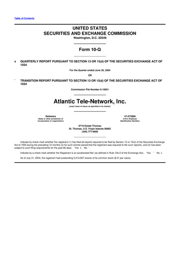 Thumbnail ATN International 10-Q Quarterly Report FY 