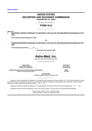 Thumbnail AstroNova, Inc. 10-Q Quarterly Report FY 