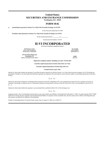 Thumbnail Coherent Corp. 10-K Annual Report 