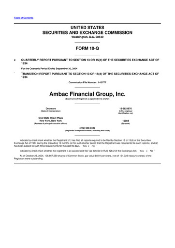 Vorschaubild Octave Specialty Group 10-Q Quartalsbericht  