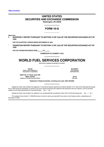 Thumbnail World Kinect 10-Q Quarterly Report FY 