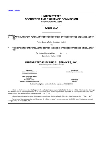 Thumbnail IES Holdings 10-Q Quarterly Report FY 