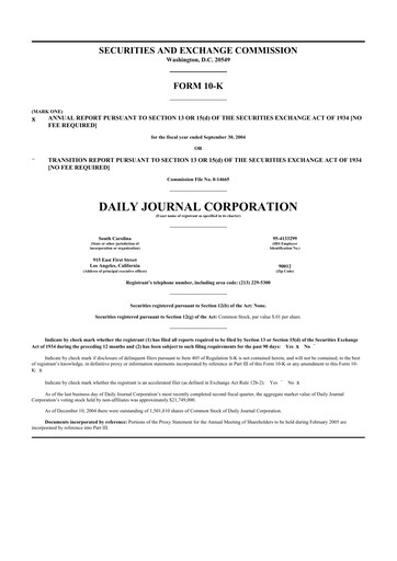 Thumbnail Daily Journal 10-K Annual Report 