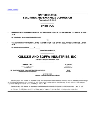 Thumbnail Kulicke and Soffa Industries 10-Q Quarterly Report FY 