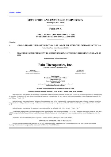 Thumbnail Cassava Sciences
 10-K Annual Report 