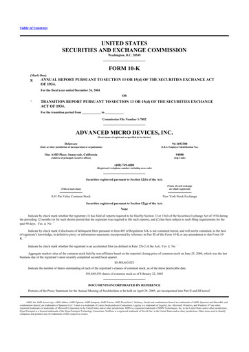 Thumbnail AMD 10-K Annual Report 