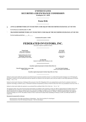 Thumbnail Federated Hermes
 10-K Annual Report 