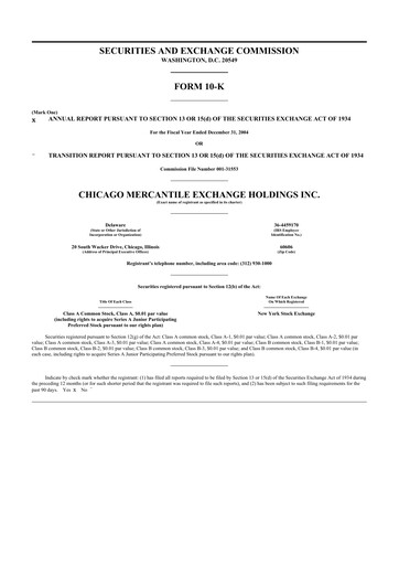 Thumbnail CME Group 10-K Annual Report 