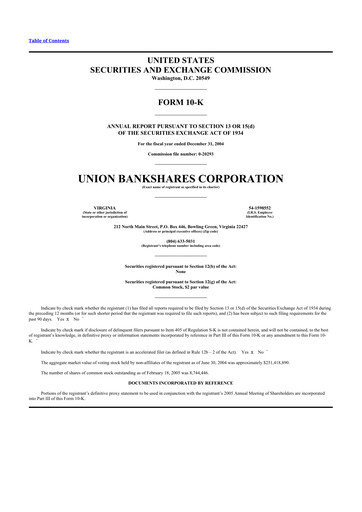 Thumbnail Atlantic Union Bankshares 10-K Annual Report 