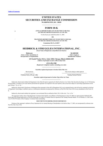 Thumbnail Heidrick & Struggles

 10-K Annual Report 