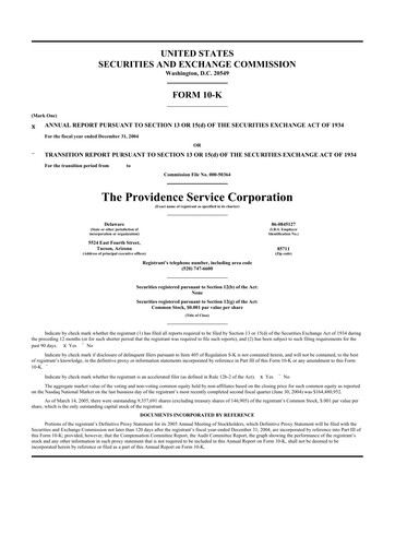 Thumbnail ModivCare 10-K Annual Report 