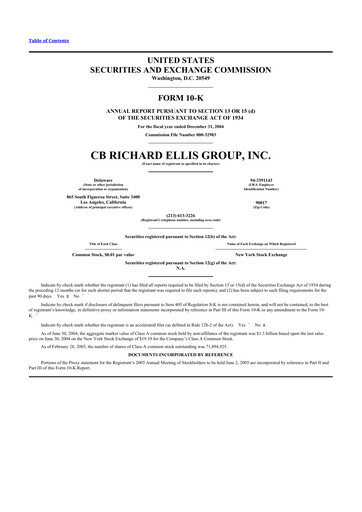 Thumbnail CBRE Group
 10-K Annual Report 