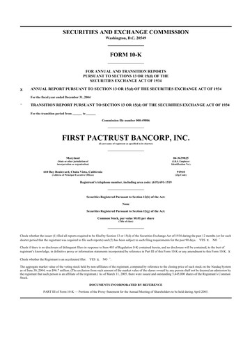 Thumbnail Banc of California 10-K Annual Report 