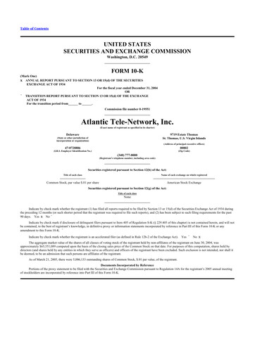 Miniature ATN International 10-K Rapport annuel 
