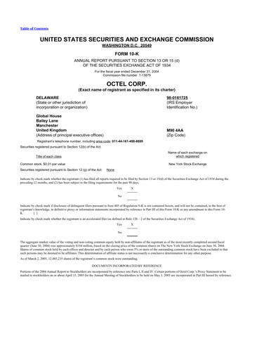 Thumbnail Innospec 10-K Annual Report 