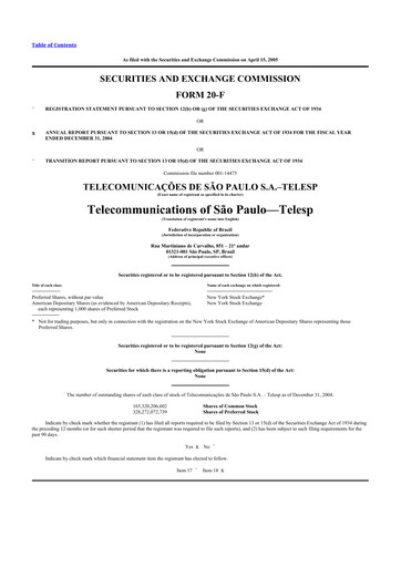 Thumbnail Telefonica Brasil 20-F Annual Report 