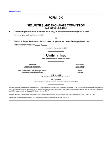 Thumbnail Kemper 10-Q Quarterly Report FY 