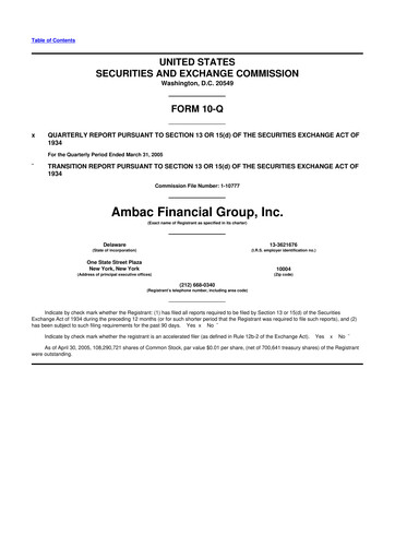 Vorschaubild Octave Specialty Group 10-Q Quartalsbericht  