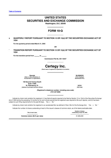 Thumbnail Fidelity National Information Services 10-Q Quarterly Report FY 