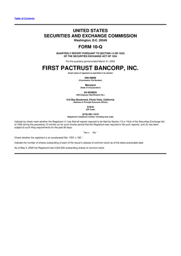 Thumbnail Banc of California 10-Q Quarterly Report FY 