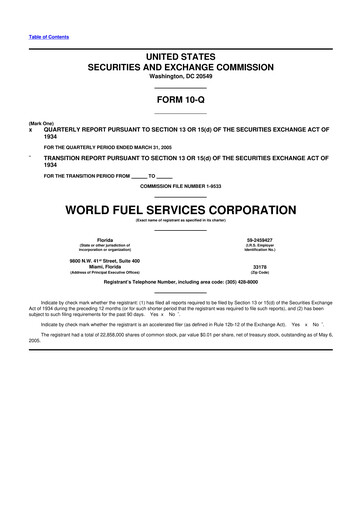 Thumbnail World Kinect 10-Q Quarterly Report FY 