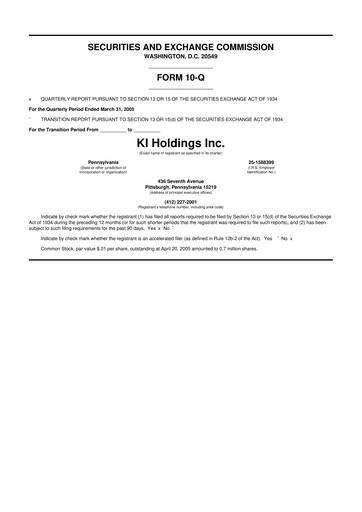 Vorschaubild Koppers Holdings 10-Q Quartalsbericht  