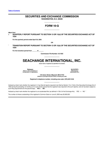 Thumbnail SeaChange International 10-Q Quarterly Report FY 