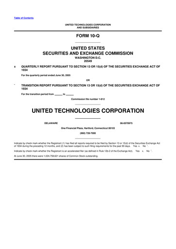 Vorschaubild RTX 10-Q Quartalsbericht  