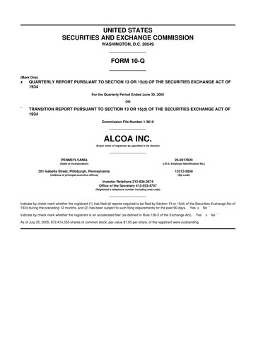 Thumbnail Howmet Aerospace
 10-Q Quarterly Report FY 