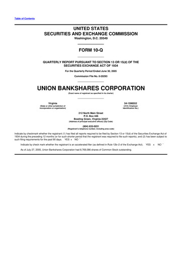 Vorschaubild Atlantic Union Bankshares 10-Q Quartalsbericht  