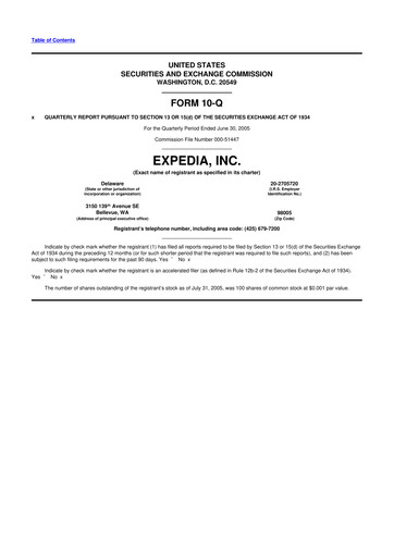 Vorschaubild Expedia Group 10-Q Quartalsbericht  