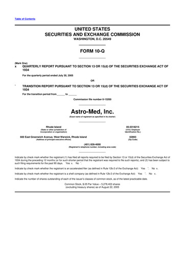 Thumbnail AstroNova, Inc. 10-Q Quarterly Report FY 