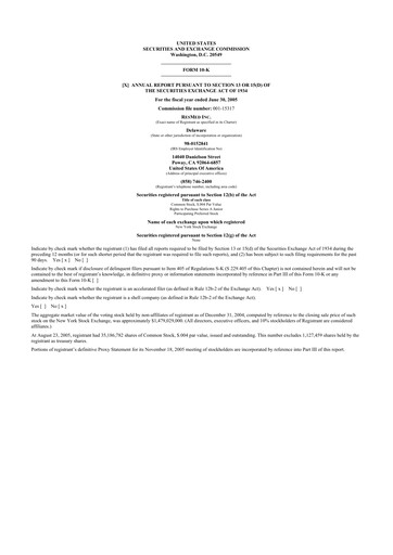 Thumbnail ResMed 10-K Annual Report 