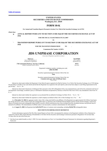 Thumbnail VIAVI Solutions
 10-K Annual Report 