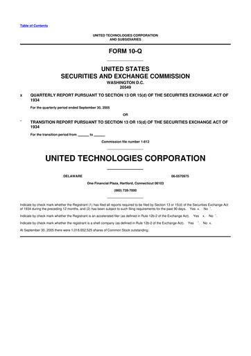 Vorschaubild RTX 10-Q Quartalsbericht  