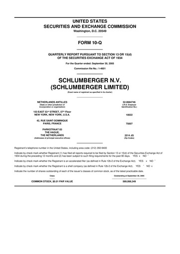 Thumbnail SLB (Schlumberger) 10-Q Quarterly Report FY 