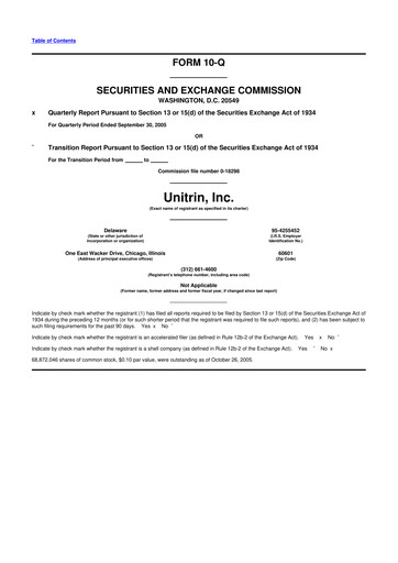 Thumbnail Kemper 10-Q Quarterly Report FY 