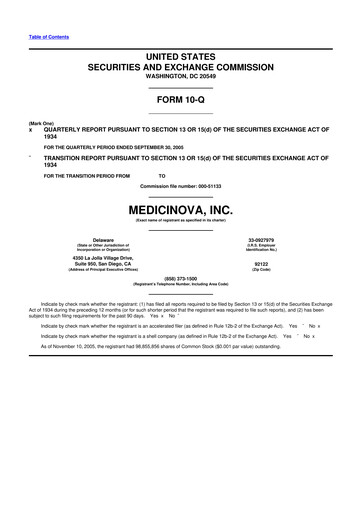 Thumbnail MediciNova 10-Q Quarterly Report FY 
